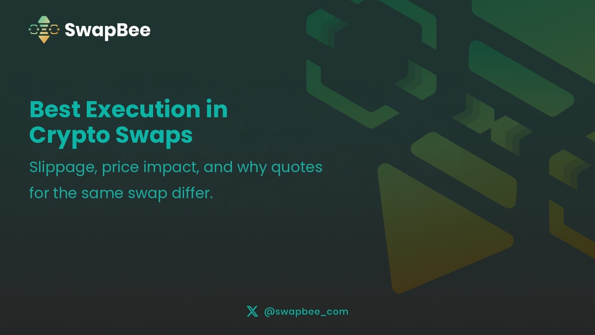 Best Execution in Crypto Swaps: Slippage, Price Impact and Better Rates