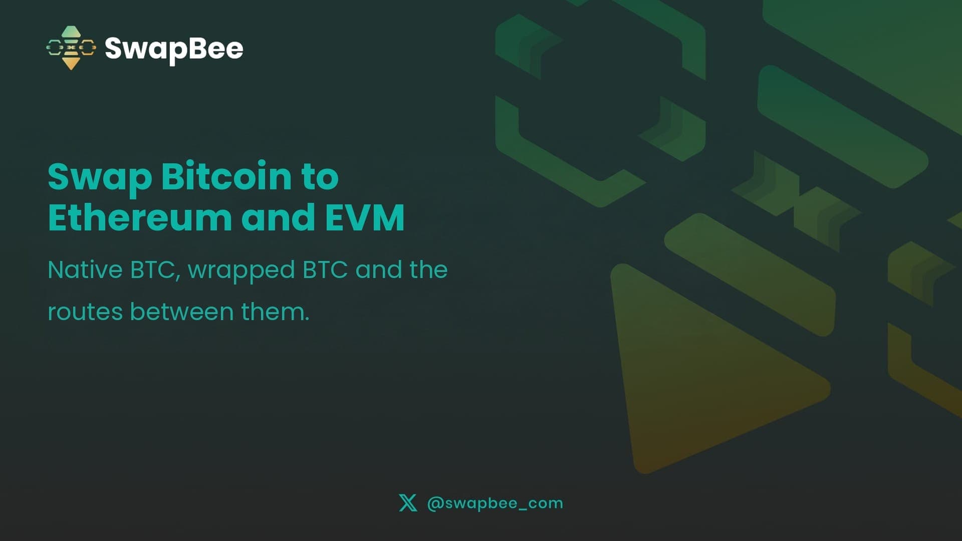 How to Swap Bitcoin to Ethereum and Other EVM Chains